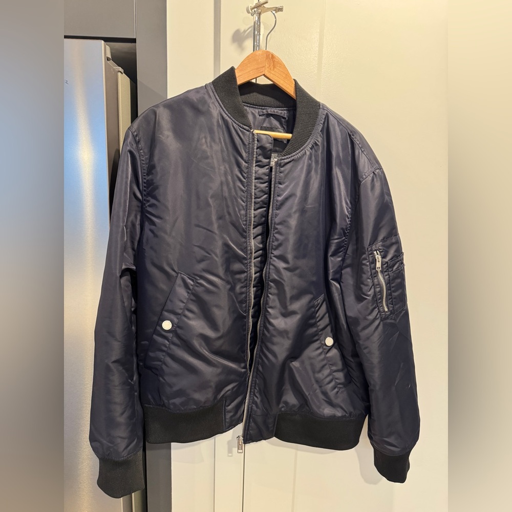 H&M Men’s Blue Bomber Jacket